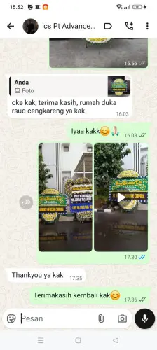Testimonial Papan Bunga Pernikahan madiun