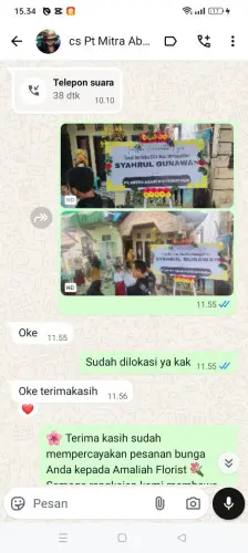 Testimonial Papan Bunga madiun